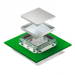 Quadratische Kassetten für fugenlose Böden