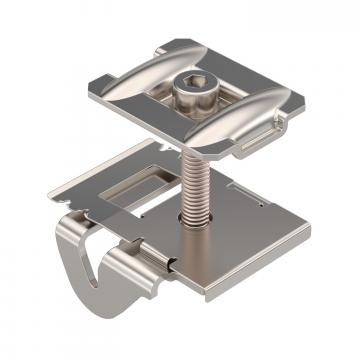 Tussen klem voor montage PV-module, vrije veld