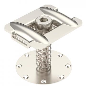 Tussenklem met veer voor montage PV-module