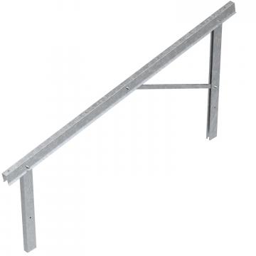 Voorgemonteerde drager voor montage PV-module, vrij veld