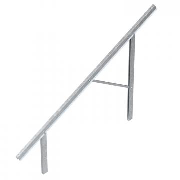 Voorgemonteerde drager voor montage PV-module, vrij veld