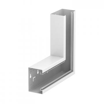 Angle plat, hauteur de goulotte 70 mm