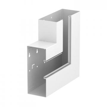 Angle plat concave, hauteur de goulotte 90mm