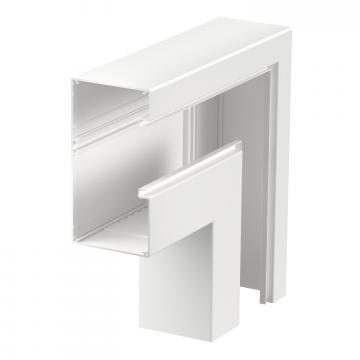 Angle plat convexe, hauteur de goulotte 90 mm