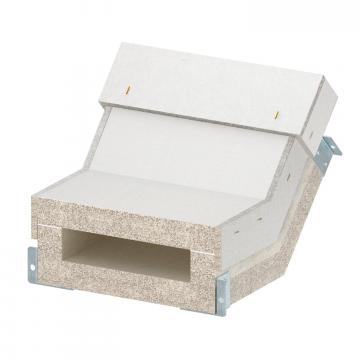 Stijgbocht voor brandwerend kanaal PYROLINE® Con S BSKH09-K0521