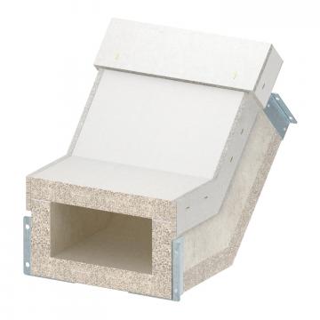 Stijgbocht voor brandwerend kanaal PYROLINE® Con S BSKH09-K1021