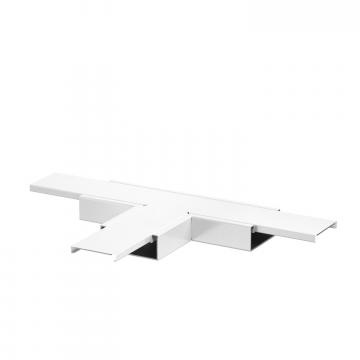 T-stuk, kanaalhoogte 40 mm, helder wit