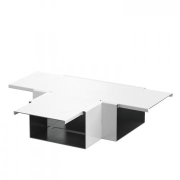 T-stuk, kanaalhoogte 120 mm, helder wit