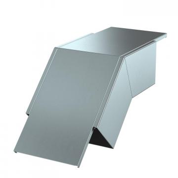 Verticale bocht dalend, kanaalhoogte 120 mm, FS