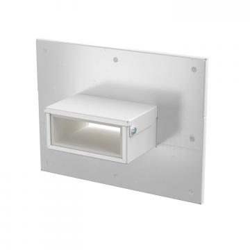 Wandaansluitkraag 3- en 4-zijdig, kanaalhoogte 40 mm, helder wit