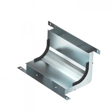 Coude vertical, à 2 compartiments, hauteur 28 mm