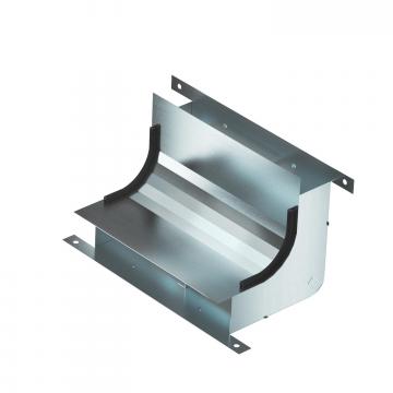 Coude vertical, à 2 compartiments, hauteur 48 mm