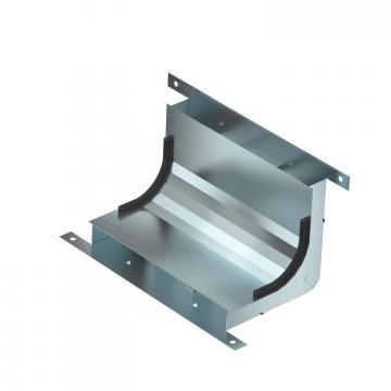 Coude vertical, à 3 compartiments, hauteur 28mm