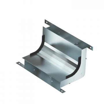 Coude vertical, à 3 compartiments, hauteur 38 mm