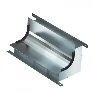 Coude vertical, à 3 compartiments, hauteur 48 mm