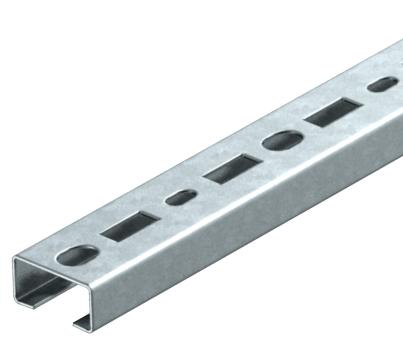 Profielrail CM3518, sleufbreedte 17 mm, FS, geperforeerd 150 | 35 | 18 | 1,25 | staal | bandverzinkt