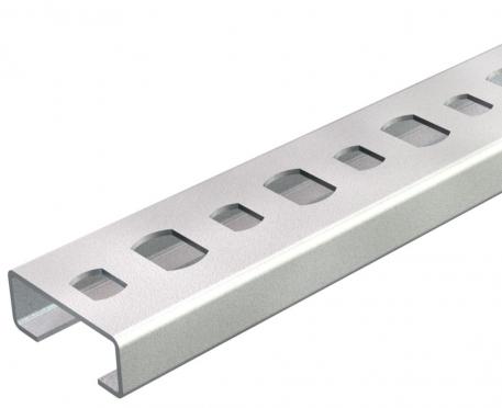 Profielrail CL2008, sleuf 11 mm, geperforeerd, afbreekbaar 1000 | 20 | 8 | 0,75 | staal | bandverzinkt