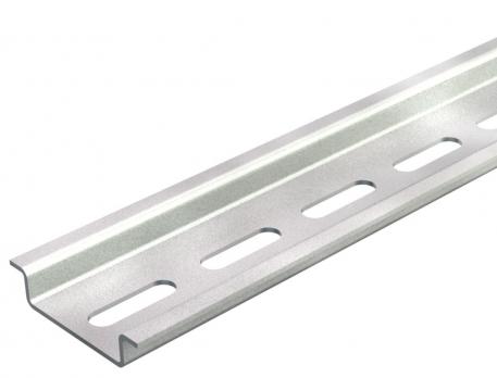 Rail DIN profilé, perforé GTPL 2000 | perforé | acier | galvanisé, passivé transparent