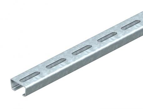 Rail d'ancrage AML3518, fente 16,5 mm, FS, perforé 1000 | 35 | 18 | 1,5 | acier | galvanisé sendzimir