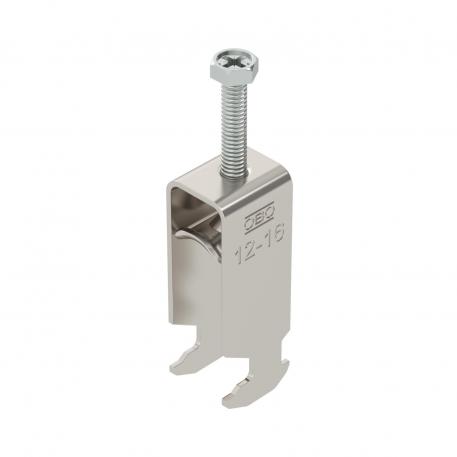 Bride de fixation 2056 pied H, double, plaque de pression en métal, A2 12 | 16 | 3