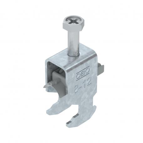 Bride de fixation 2056 pied H, simple, plaque de pression en matière plastique, FT 8 | 12 | 3