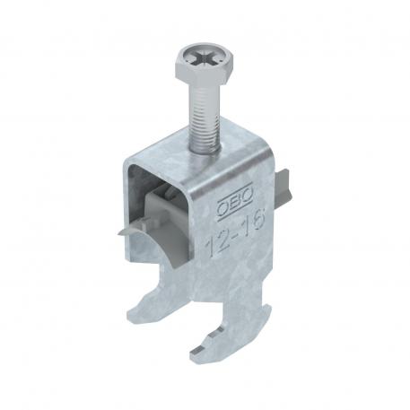 Bride de fixation 2056 pied H, simple, plaque de pression en matière plastique, FT 12 | 16 | 3