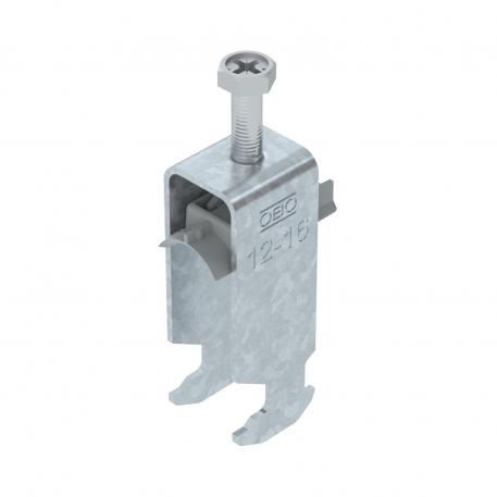 Bride de fixation 2056 pied H, double, plaque de pression en matière plastique, FT 12 | 16 | 3