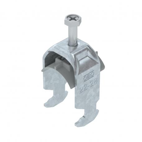 Bride de fixation 2056 pied H, simple, plaque de pression en matière plastique, FT 22 | 28 | 3