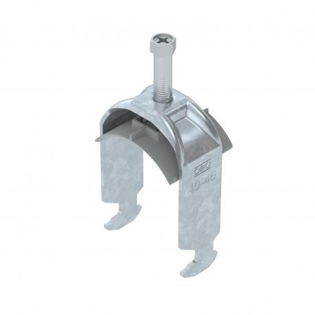 Bride de fixation 2056 pied H, simple, plaque de pression en matière plastique, FT 40 | 46 | 5