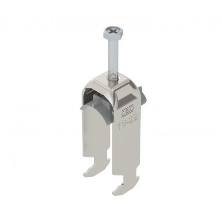 Bride de fixation 2056 pied H, double, plaque de pression en matière plastique, A2 16 | 22 | 3