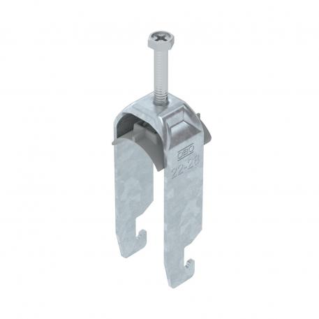 Bride de fixation 2056 pied U, double, plaque de pression en matière plastique, FT 22 | 28 | 3