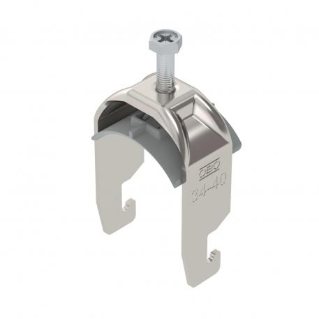 Bride de fixation 2056 pied U, simple, plaque de pression en matière plastique, A2 34 | 40 | 3