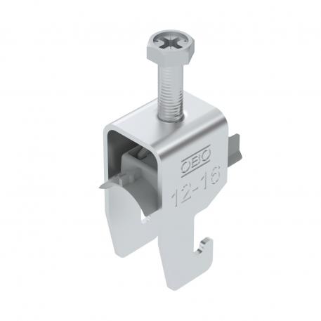 Bride de fixation 2056 pied U, simple, plaque de pression en matière plastique, Al 12 | 16 | 2