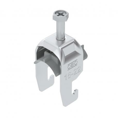 Bride de fixation 2056 pied U, simple, plaque de pression en matière plastique, Al 16 | 22 | 2