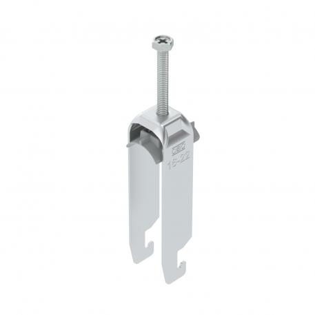 Bride de fixation 2056 pied U, triple, plaque de pression en matière plastique, Al 16 | 22 | 3