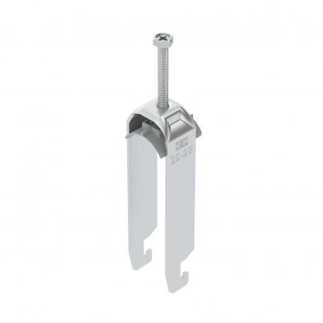 Bride de fixation pied U triple, plaque de pression en matière plastique, Al