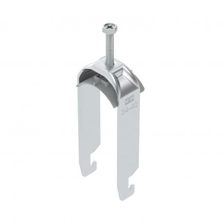 Bride de fixation 2056 pied U, double, plaque de pression en matière plastique, Al 34 | 40 | 3