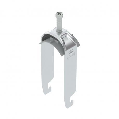 Bride de fixation 2056 pied U, double, plaque de pression en matière plastique, Al 40 | 46 | 5