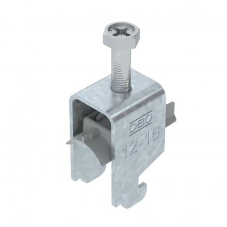 Bride de fixation 2056 pied N, simple, plaque de pression en matière plastique, FT 12 | 16 | 3