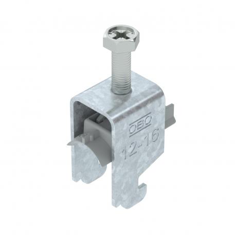 Bride de fixation 2056 pied N, double, plaque de pression en matière plastique, FT 12 | 16 | 3