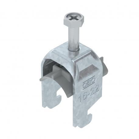 Bride de fixation 2056 pied N, simple, plaque de pression en matière plastique, FT 16 | 22 | 3