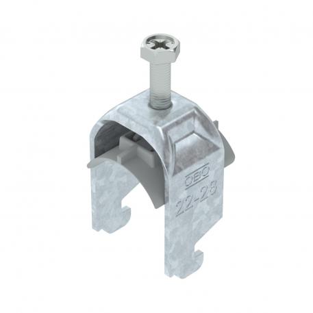 Bride de fixation 2056 pied N, double, plaque de pression en matière plastique, FT 22 | 28 | 3