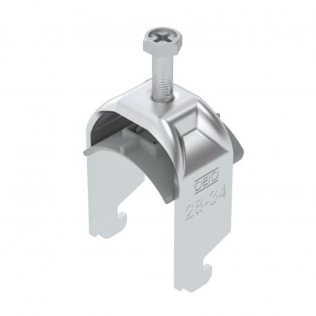 Bride de fixation 2056 pied N, simple, plaque de pression en matière plastique, Al 28 | 34 | 2