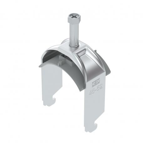 Bride de fixation 2056 pied N, simple, plaque de pression en matière plastique, Al 46 | 52 | 2