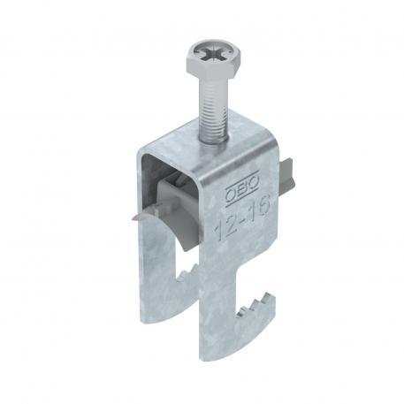 Bride de fixation 2056 pied F, simple, plaque de pression en matière plastique, FT 12 | 16 | 3