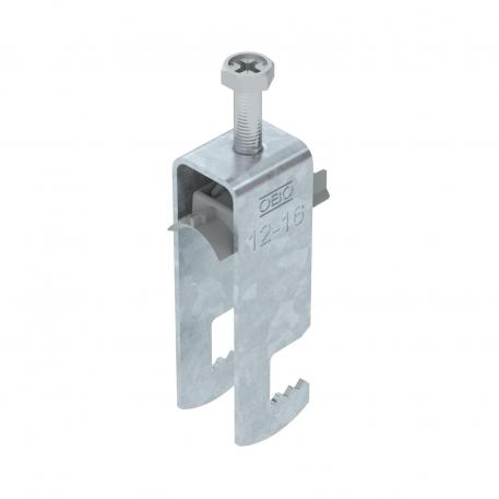 Beugelklem 2056 F-voet, 2-voudig, kunststof drukwand, FT 12 | 16 | 3