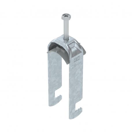 Bride de fixation 2056 pied F, double, plaque de pression en matière plastique, FT 28 | 34 | 3