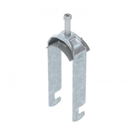 Bride de fixation 2056 pied F, double, plaque de pression en matière plastique, FT 40 | 46 | 5