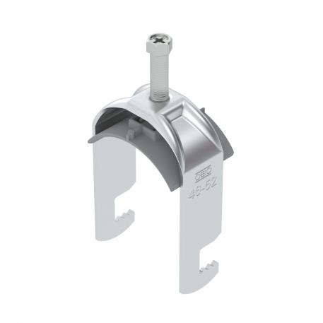 Bride de fixation 2056 pied F, simple, plaque de pression en matière plastique, ALU 46 | 52 | 5