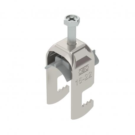 Bride de fixation 2056 pied F, simple, plaque de pression en matière plastique, A2 16 | 22 | 3